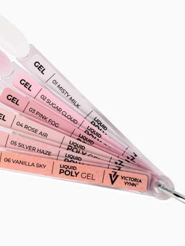 COLOR CHART LIQUID POLY GEL 01-06